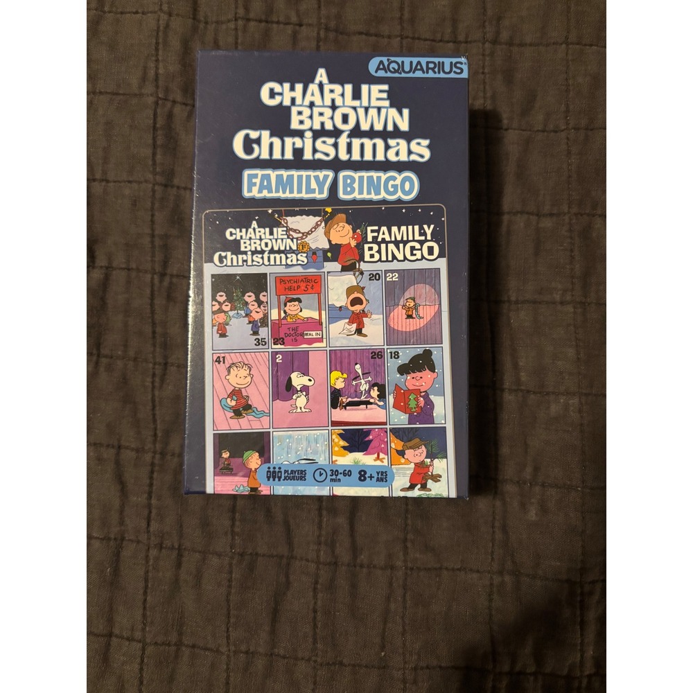 Aquarius A Charlie Brown‎ Christmas Family Bingo Game Peanuts CS9621 New